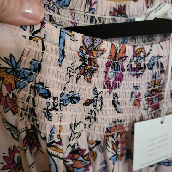 Beachlunchlounge Ellora Nordstrom pff shoulder Boho blouse.  Oversized Small - Picture 5 of 14